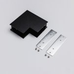 Угловой коннектор внутренний для накладного магнитного трекового шинопровода MKA-2S-IC-B Черный  Terra  Mikami