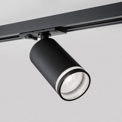 Однофазный трековый светильник под лампу GU10 MKL-2-GU10-B Черный Lotus Ring Mikami