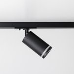 Однофазный трековый светильник под лампу GU10 MKL-2-GU10-B Черный Lotus Ring Mikami