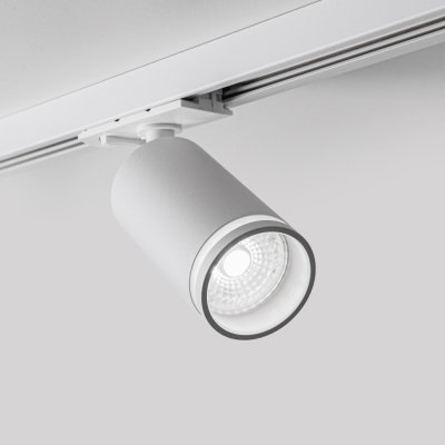 Однофазный трековый светильник под лампу GU10 MKL-2-GU10-W Белый Lotus Ring Mikami