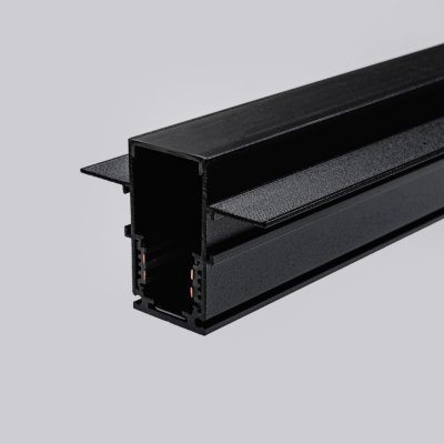 Магнитный встраиваемый трековый шинопровод MKT-2R-100-B 1м Черный  Terra  Mikami