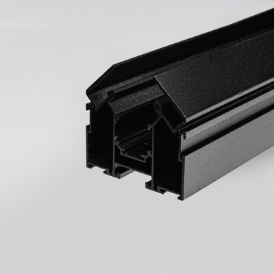 Магнитный трековый шинопровод для натяжных потолков MKT-2R2-200-B 2м  Черный  Terra  Mikami