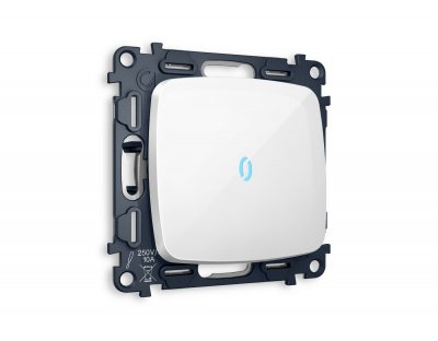 Комплект механизма 1-клавишного выключателя с подсветкой 10000K OMEGA MO102020 Белый глянец QUANT Ambrella Volt Комплект механизма 1-клавишного выключателя с подсветкой 10000K OMEGA MO102020 Белый глянец QUANT Ambrella Volt