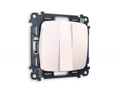 Комплект механизма 3-клавишного выключателя OMEGA MO205010 Жемчуг QUANT Ambrella Volt Комплект механизма 3-клавишного выключателя OMEGA MO205010 Жемчуг QUANT Ambrella Volt