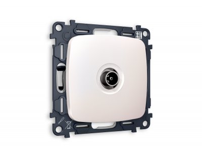 Комплект механизма TV розетки проходной OMEGA MO213030 Жемчуг 5-1000 MHz 4dB QUANT Ambrella Volt Комплект механизма TV розетки проходной OMEGA MO213030 Жемчуг 5-1000 MHz 4dB QUANT Ambrella Volt