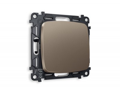 Комплект механизма 1-клавишного выключателя OMEGA MO631010 Темная бронза матовый QUANT Ambrella Volt Комплект механизма 1-клавишного выключателя OMEGA MO631010 Темная бронза матовый QUANT Ambrella Volt