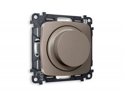 Комплект механизма светорегулятора универсального поворотно-нажимного OMEGA MO635510 Темная бронза матовый 25-600W/LED 5-300W QUANT Ambrella Volt Комплект механизма светорегулятора универсального поворотно-нажимного OMEGA MO635510 Темная бронза матовый 25-600W/LED 5-300W QUANT Ambrella Volt