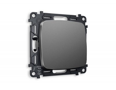 Комплект механизма 1-клавишного перекрестного выключателя OMEGA MO651030 Антрацит серый QUANT Ambrella Volt