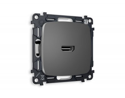 Комплект механизма розетки HDMI 2.0 OMEGA MO664010 Антрацит серый 40V/500mA 2.0GHz 5-18Gbit/s QUANT Ambrella Volt Комплект механизма розетки HDMI 2.0 OMEGA MO664010 Антрацит серый 40V/500mA 2.0GHz 5-18Gbit/s QUANT Ambrella Volt