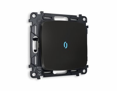 Комплект механизма 1-клавишного выключателя с подсветкой 10000K OMEGA MO802020 Черный матовый QUANT Ambrella Volt Комплект механизма 1-клавишного выключателя с подсветкой 10000K OMEGA MO802020 Черный матовый QUANT Ambrella Volt