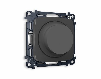 Комплект механизма светорегулятора универсального поворотно-нажимного OMEGA MO905510 Графит мягкое касание 25-600W/LED 5-300W QUANT Ambrella Volt Комплект механизма светорегулятора универсального поворотно-нажимного OMEGA MO905510 Графит мягкое касание 25-600W/LED 5-300W QUANT Ambrella Volt