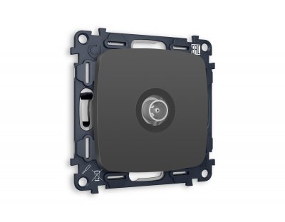 Комплект механизма TV розетки оконечной OMEGA MO913010 Графит мягкое касание 50-870 MHz 1dB QUANT Ambrella Volt Комплект механизма TV розетки оконечной OMEGA MO913010 Графит мягкое касание 50-870 MHz 1dB QUANT Ambrella Volt