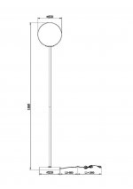 Напольный светильник (торшер) Maytoni MOD013FL-01BS Ring