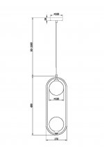 Подвесной светильник Maytoni MOD013PL-02BS1 Ring