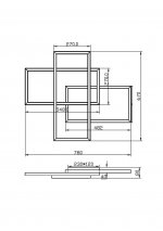 Потолочный светильник Maytoni MOD015CL-L80WK Rida