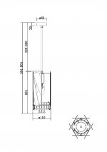 Подвесной светильник Maytoni MOD017PL-01BS