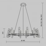 Подвесной светильник Maytoni MOD031PL-24B Vigo