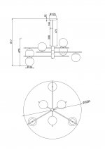 Подвесной светильник Maytoni MOD048PL-06G Nostalgia