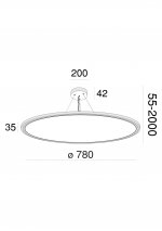 Подвесной светильник Maytoni MOD057PL-L78W4K Cosmos