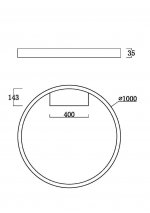 Maytoni MOD058CL-L65B3K Rim