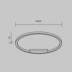 Потолочный светильник Maytoni MOD058CL-L65BSK Rim