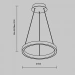Подвесной светильник Maytoni MOD058PL-L22WK Rim
