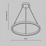 Подвесной светильник Maytoni MOD058PL-L32WK Rim