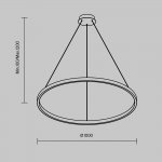 Подвесной светильник Maytoni MOD058PL-L54BSK Rim