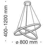 Подвесной светильник Maytoni MOD058PL-L74BS4K Rim