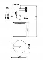 Бра Maytoni MOD066WL-01CH Torony