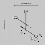 Потолочный светильник Maytoni MOD070CL-L15B3K1 Fad