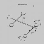 Потолочный светильник Maytoni MOD070CL-L30W3K Fad