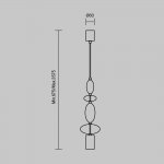 Подвесной светильник Maytoni MOD071PL-L8B3K2 Monochrome