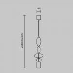 Подвесной светильник Maytoni MOD071PL-L8B3K3 Monochrome