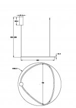Подвесной светильник Maytoni MOD072PL-L36B3K Glint