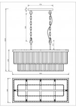 Подвесной светильник Maytoni MOD085PL-08CH Revero