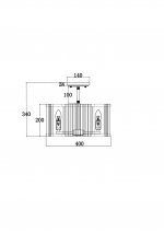 Потолочный светильник Maytoni MOD087CL-04G Solar