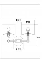 Бра Maytoni MOD088WL-02BS Alloro