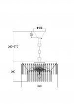 Подвесной светильник Maytoni MOD093PL-04CH Colonne