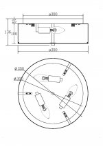 Потолочный светильник Maytoni MOD096CL-03CH Ripple