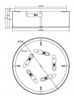 Потолочный светильник Maytoni MOD096CL-05G Ripple