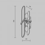 Настенный светильник бра Maytoni MOD099WL-02G Marmo