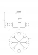 Подвесной светильник Maytoni MOD109PL-08BS Rendez-vous