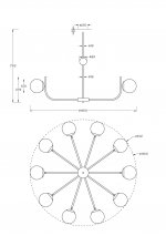 Подвесной светильник Maytoni MOD109PL-10BS Rendez-vous