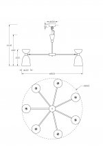 Подвесной светильник Maytoni MOD113PL-07W Cloches