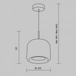 Подвесной светильник Maytoni MOD128PL-L6BR Madmen