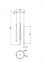 Подвесной светильник Maytoni MOD132PL-L30BSK Cascade