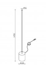 Напольный светильник (торшер) Maytoni MOD147FL-L20BSK1 Flow