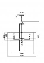 Подвесной светильник Maytoni MOD151PL-05G Impressive