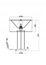 Настольный светильник Maytoni MOD151TL-01G Impressive